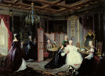 Empress Catherine the Great receiving a letter